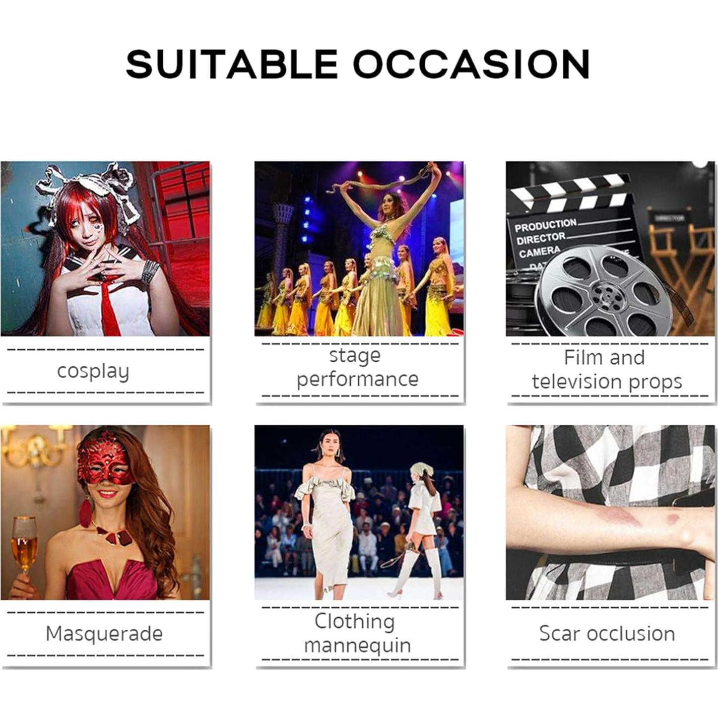 Guantes de Silicona EQAIWUJIE Femeninos Brazo Derecho Bronceado