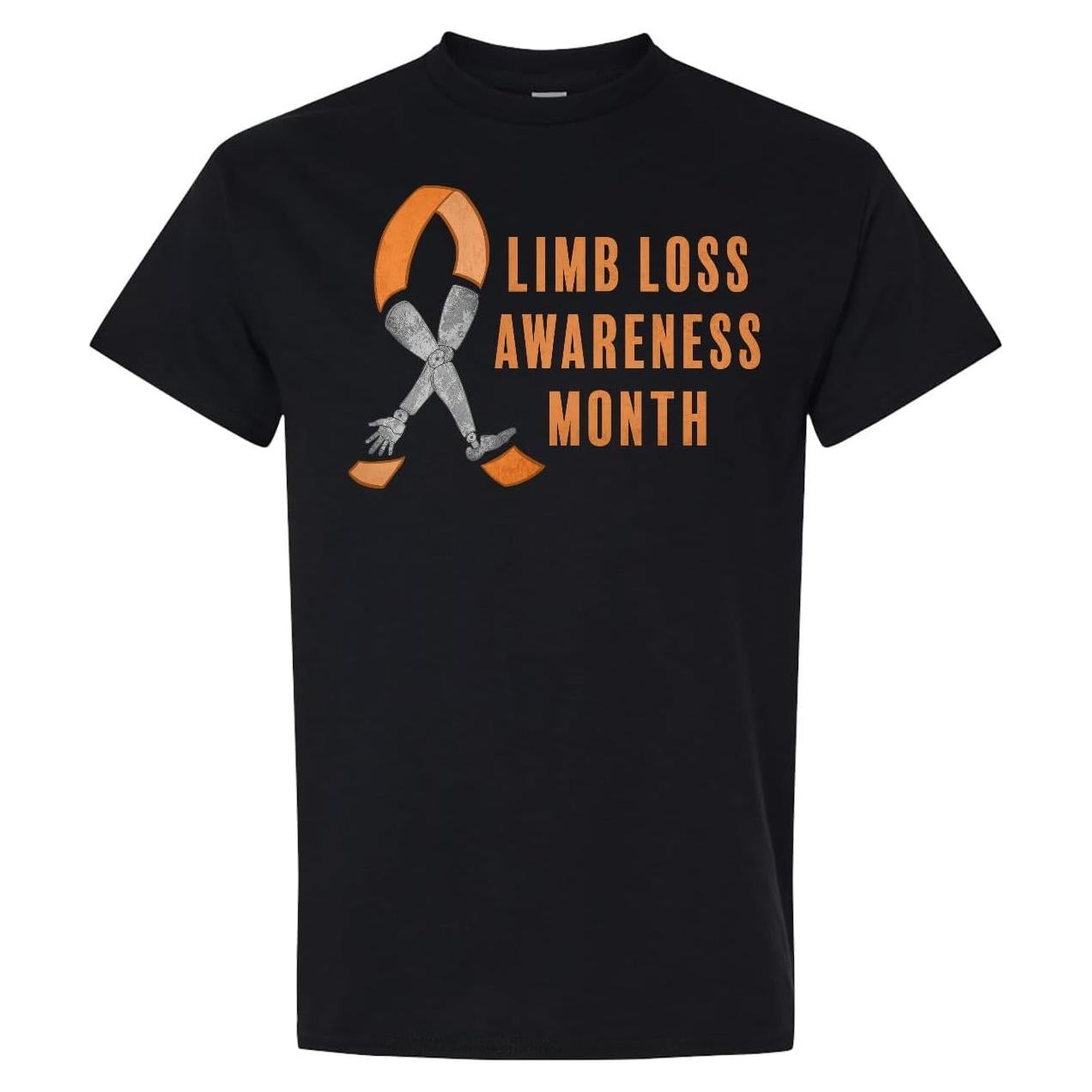 Camiseta Unisex Inktastic Cinta Naranja Concienciación Amputados