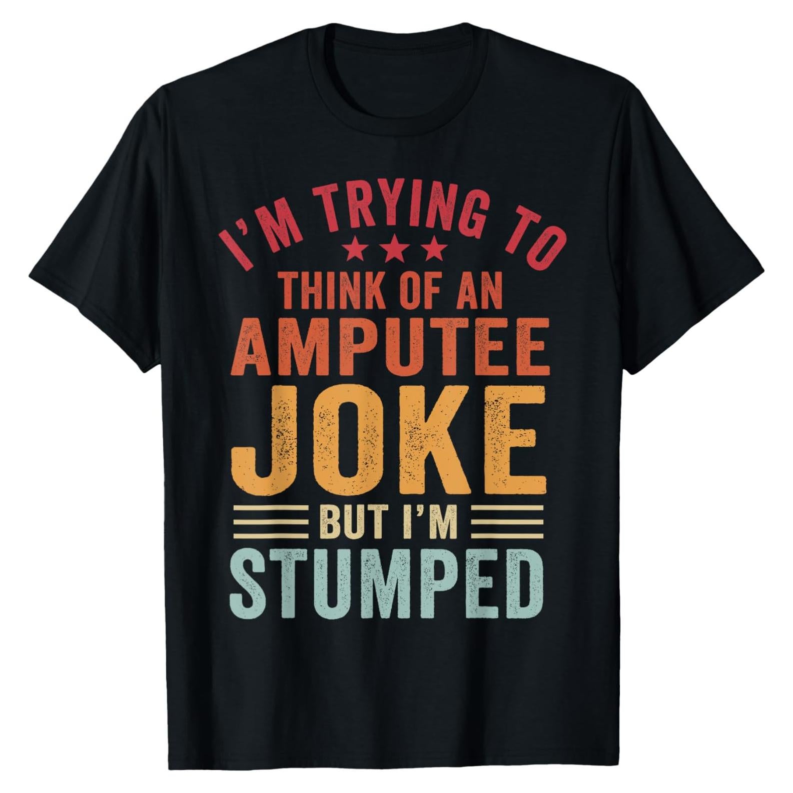 Camiseta Gráfica de Amputación para Hombres - Negro - Pequeño