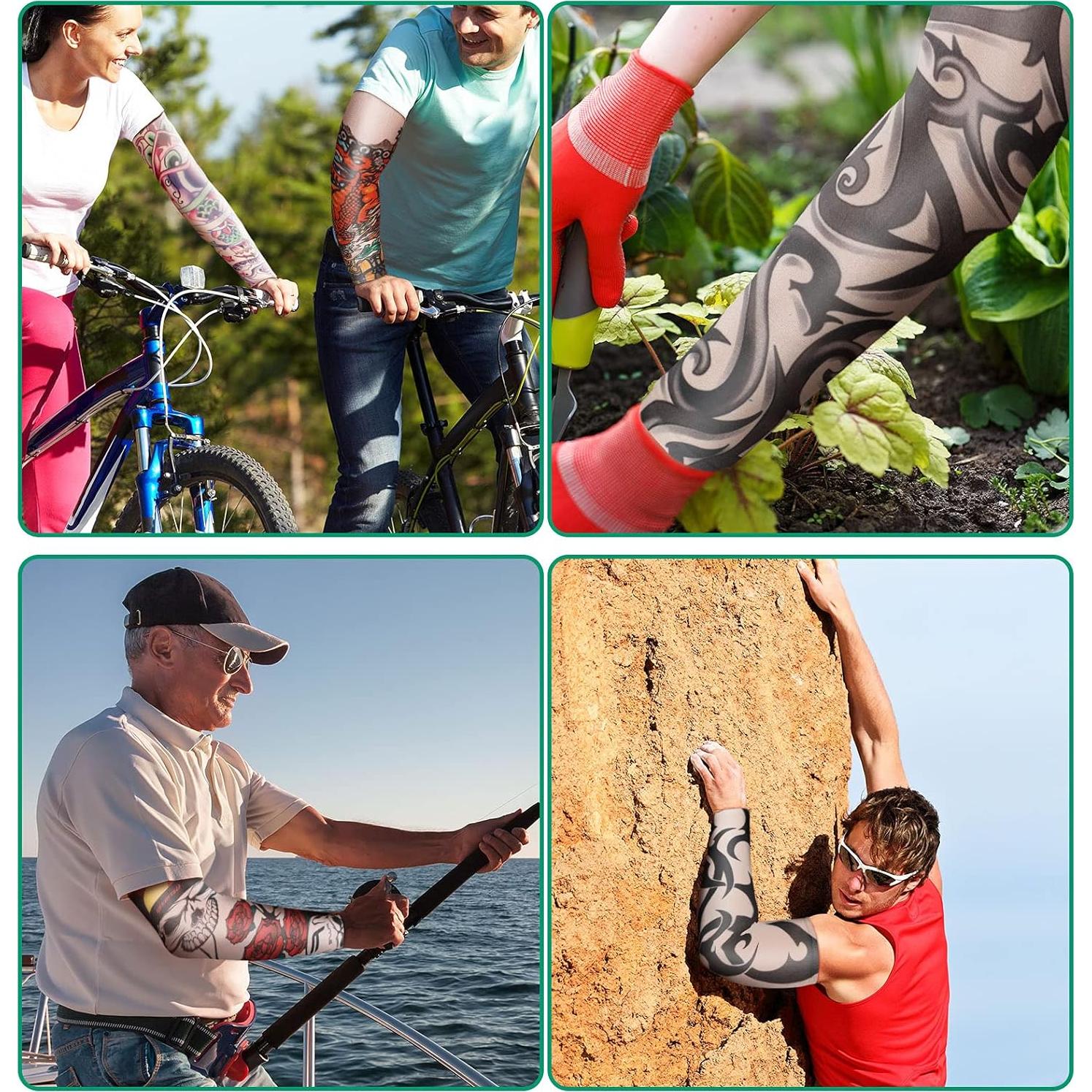 Geyoga 12 Mangas Tatuaje Talla Grande Protección UV