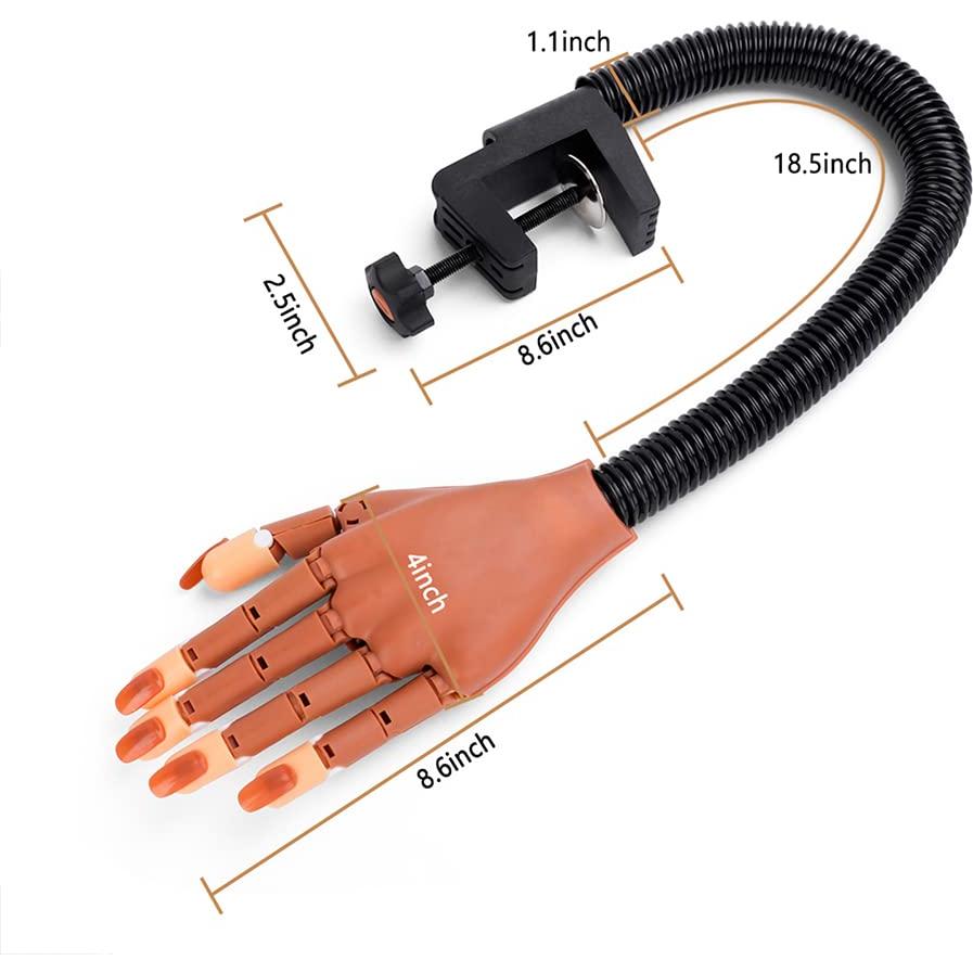 Mano de Práctica para Uñas LIONVISON con Herramientas