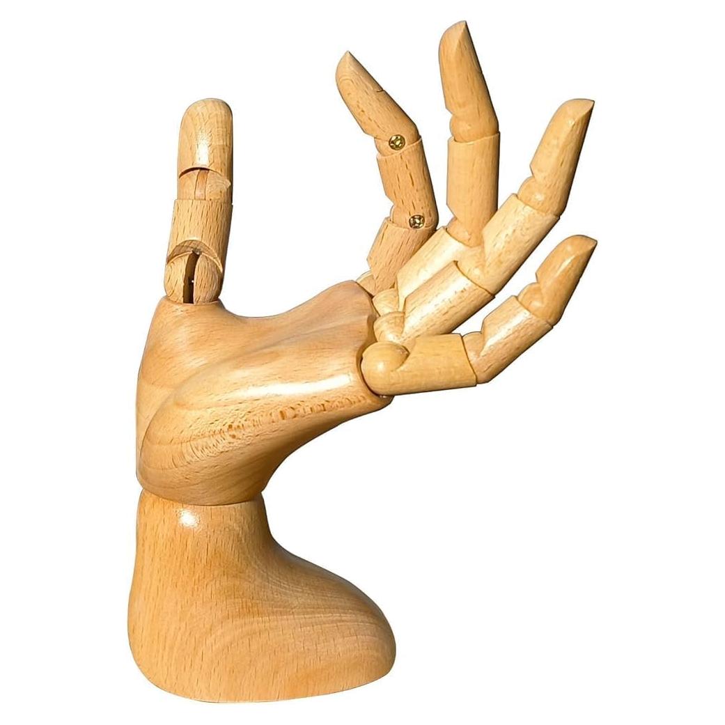 Maniquí de Mano Articulada de Madera Tian Fang 19 cm