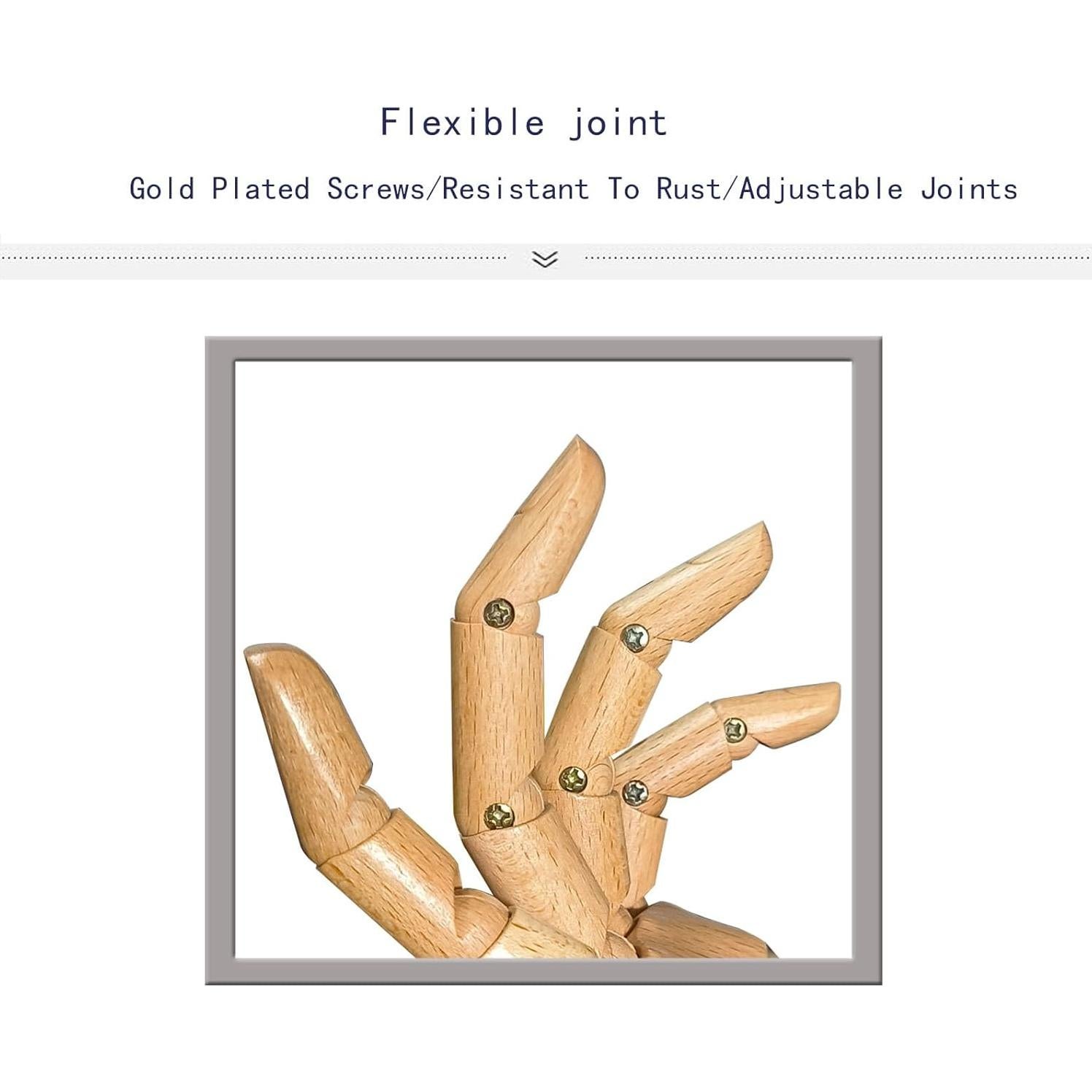 Maniquí de Mano Articulada de Madera Tian Fang 19 cm