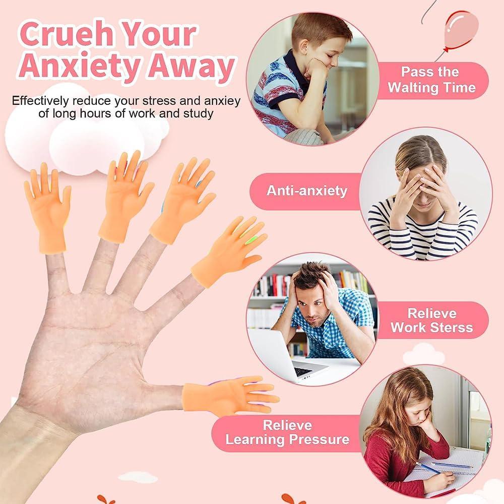 30 Mini Títeres de Goma Zanshen Manos Realistas 331g