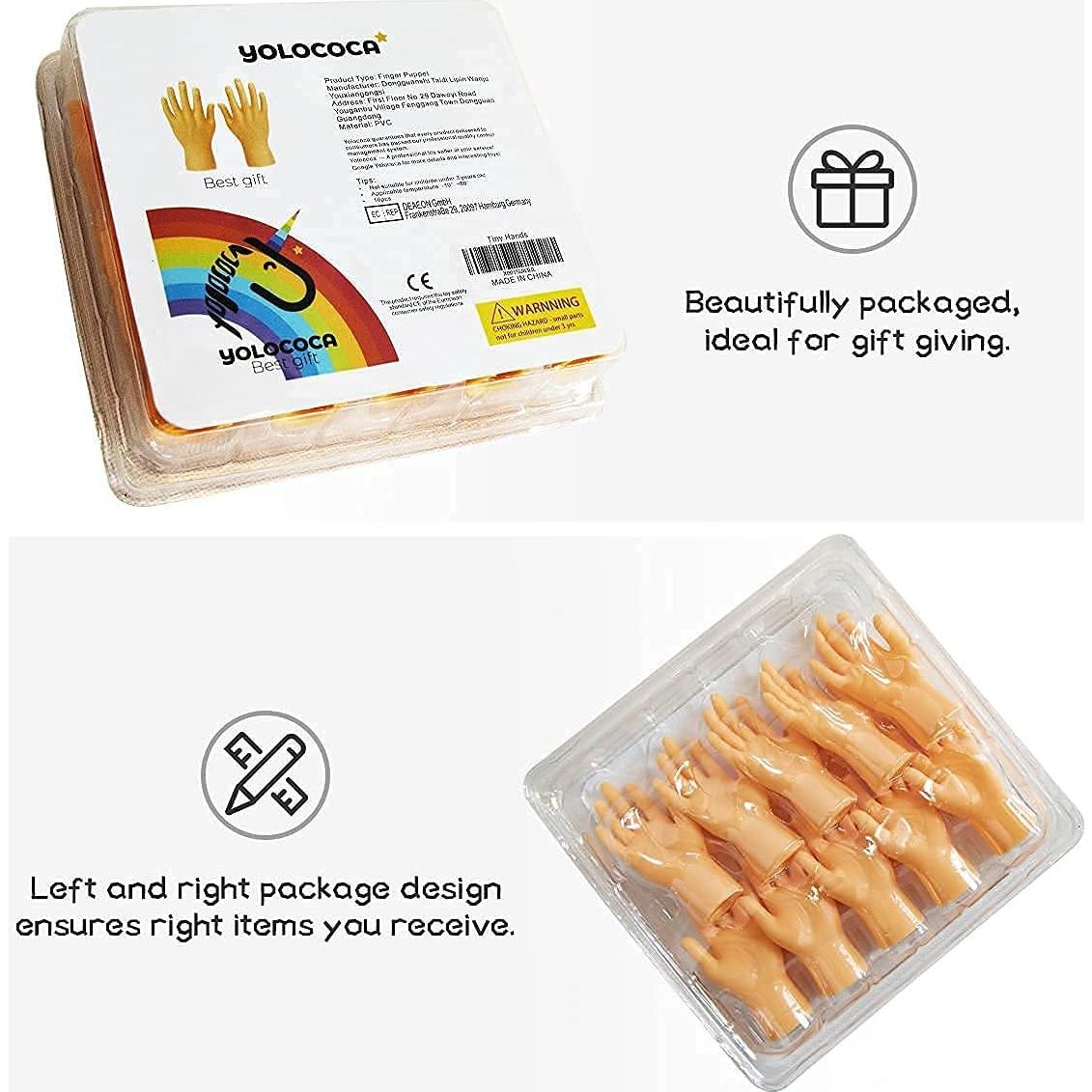 Títeres de Dedo Pequeños Yolococa - 10 Piezas