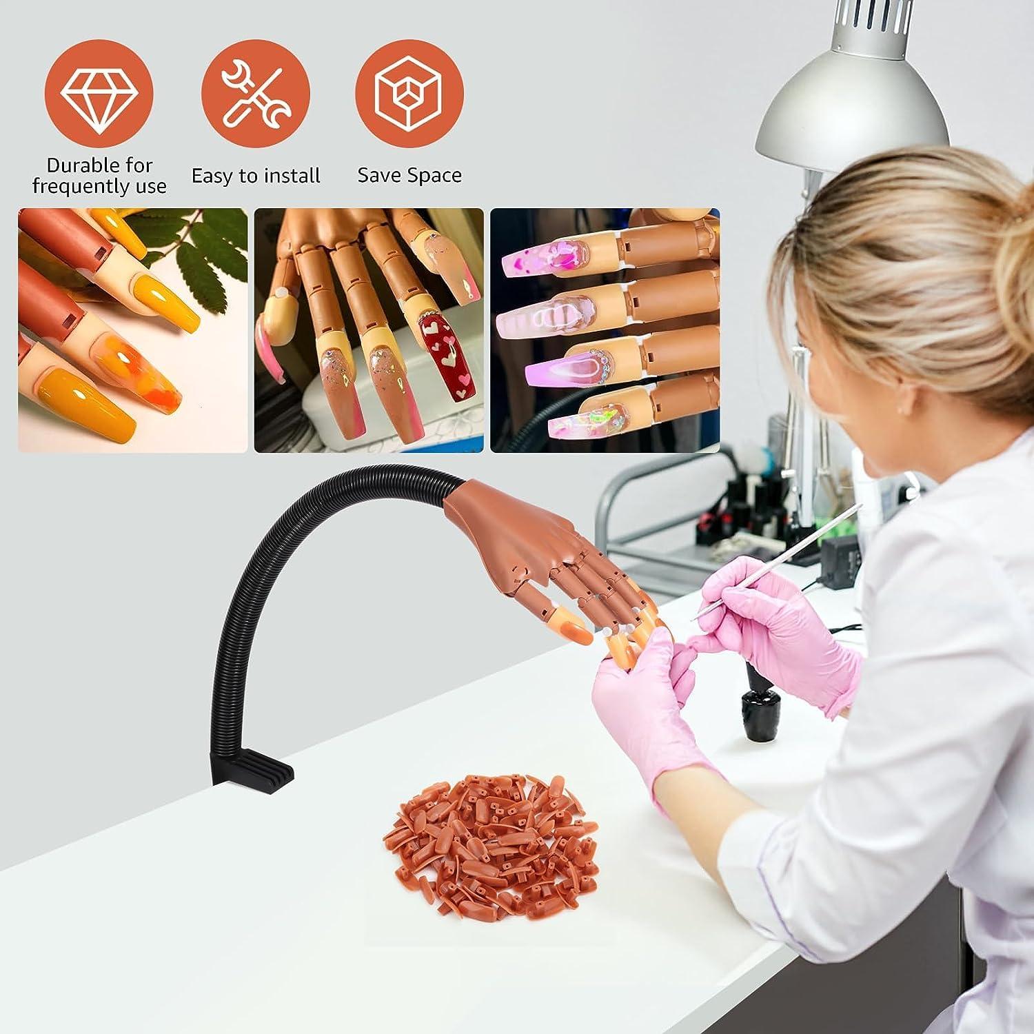 Mano de Práctica para Uñas Acrílicas L-Bulice con 100 Consejos