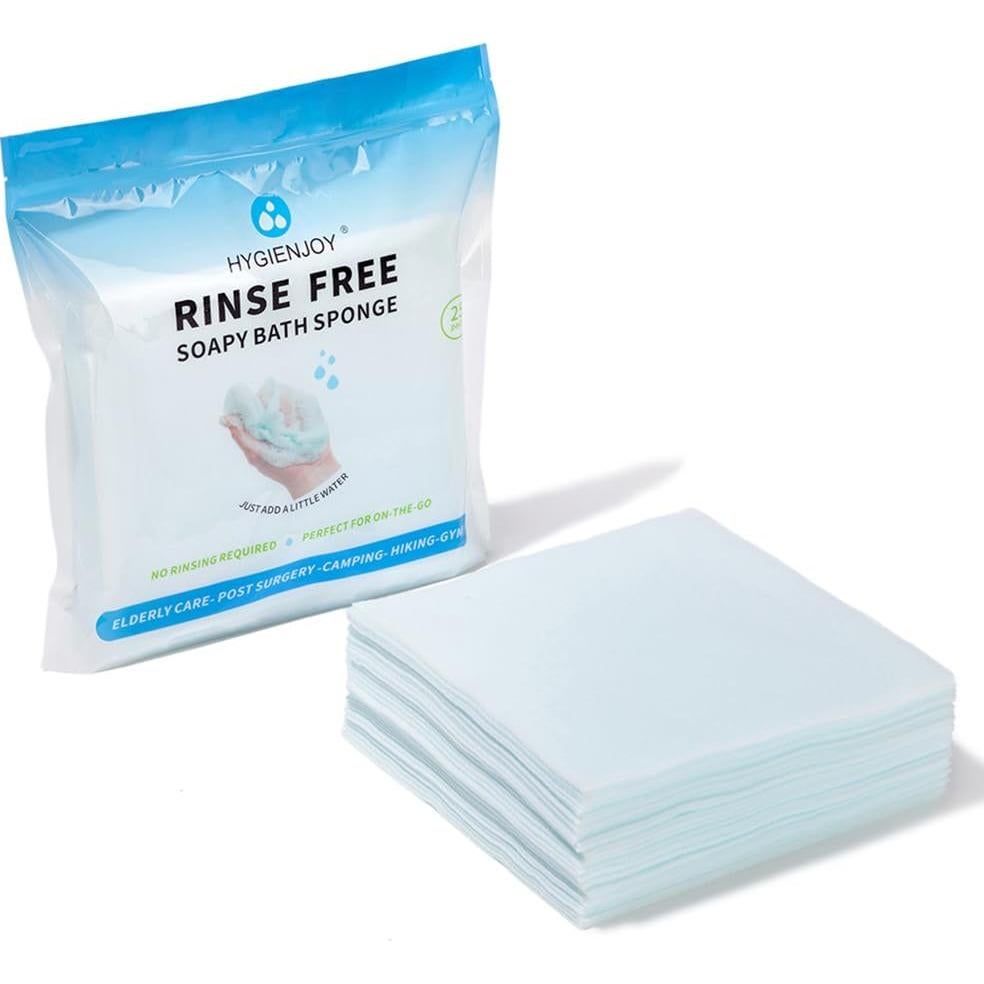 Toallitas de Baño Sin Enjuague Hygienjoy 25 Paquetes 27x24cm