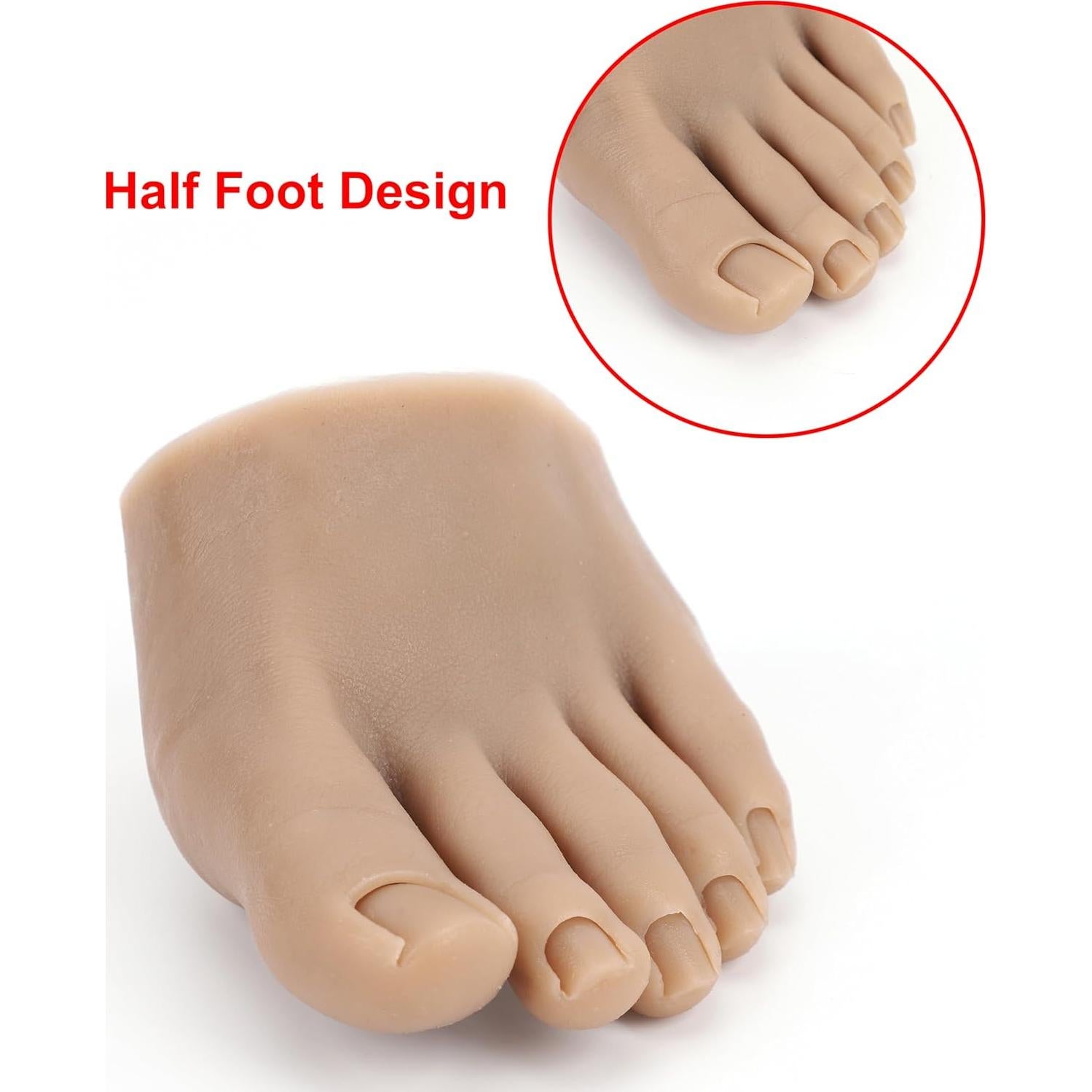 Modelo de Pie Falso de Práctica Diydeg para Arte de Uñas Izquierdo