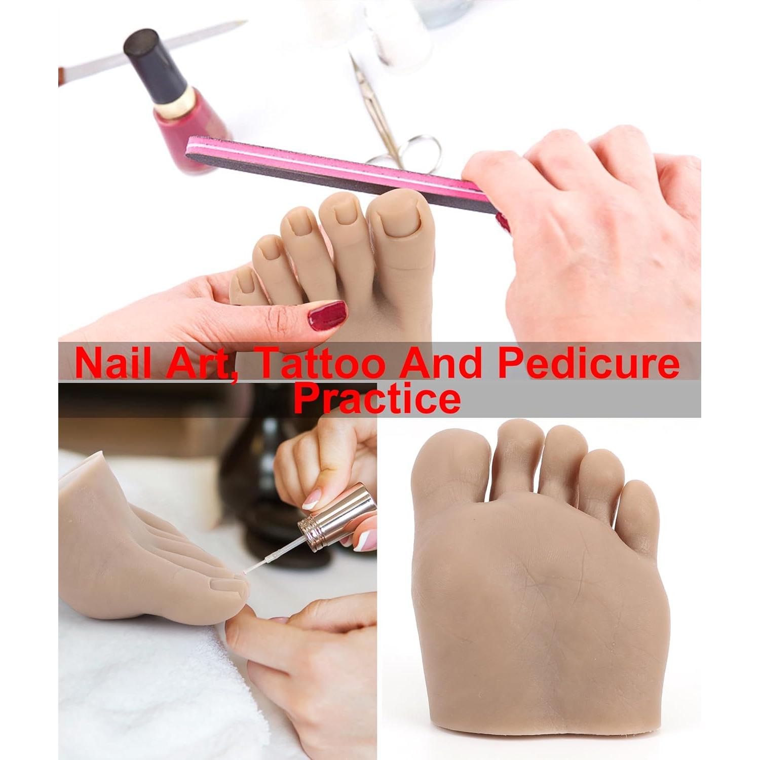 Modelo de Pie Falso de Práctica Diydeg para Arte de Uñas Izquierdo