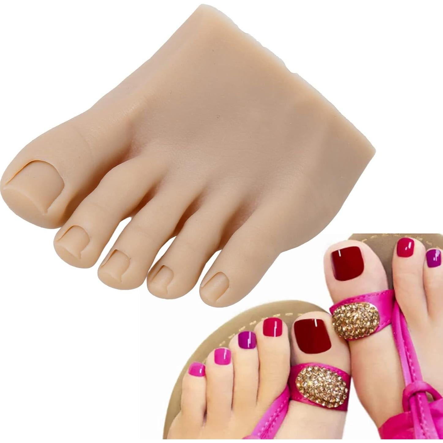 Modelo de Pie Falso Jiawu para Manicura y Tatuaje