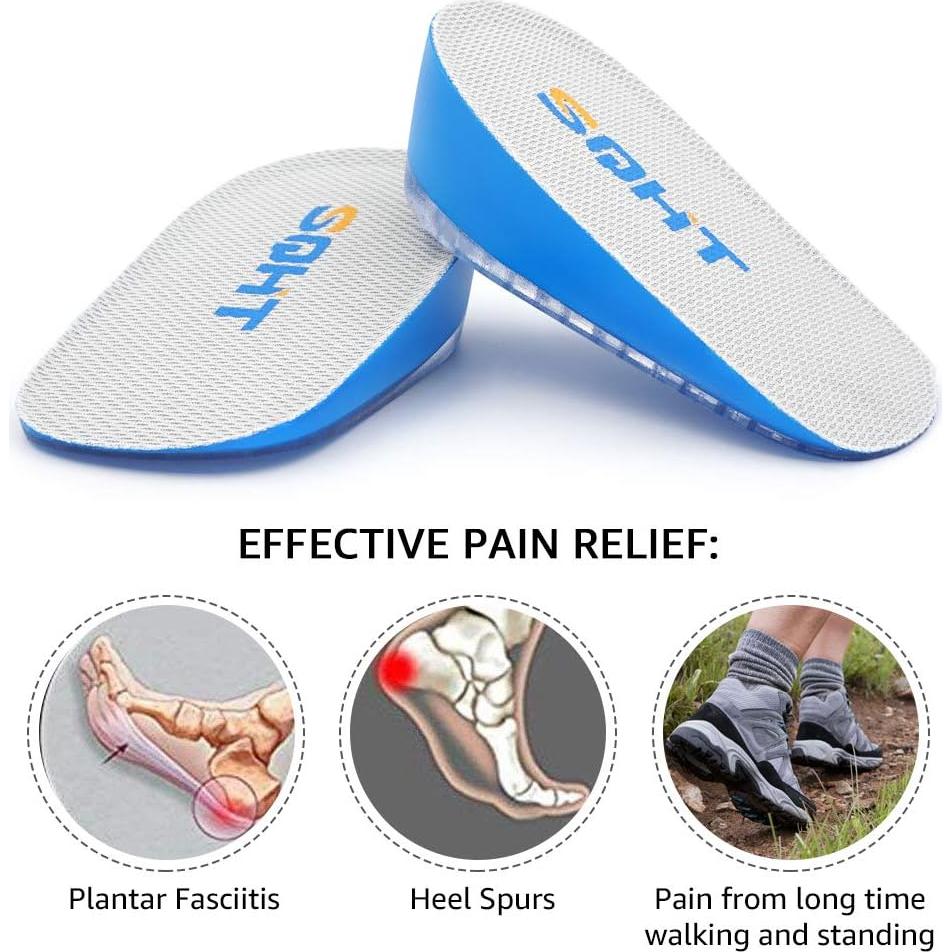 Elevador de Talón SQHT 3.56 cm Unisex Azul y Beige