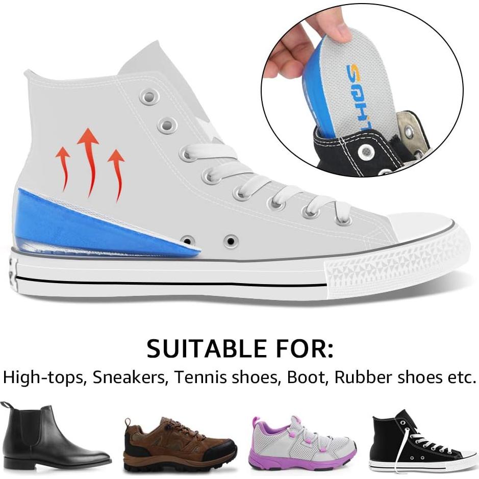 Elevador de Talón SQHT 3.56 cm Unisex Azul y Beige