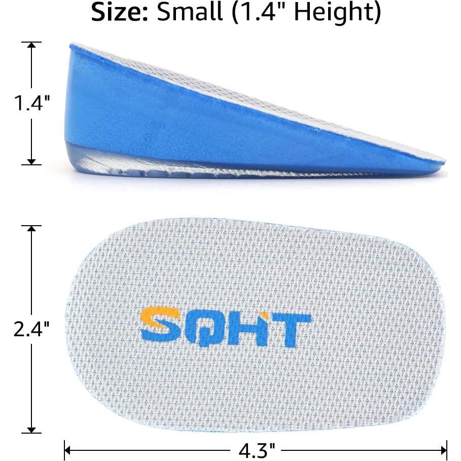 Elevador de Talón SQHT 3.56 cm Unisex Azul y Beige