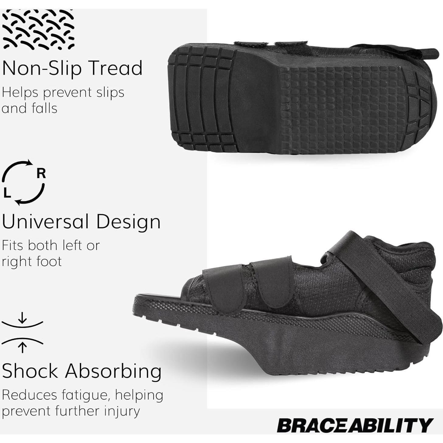 Zapato Post-Operatorio BraceAbility Wedge L para Fractura