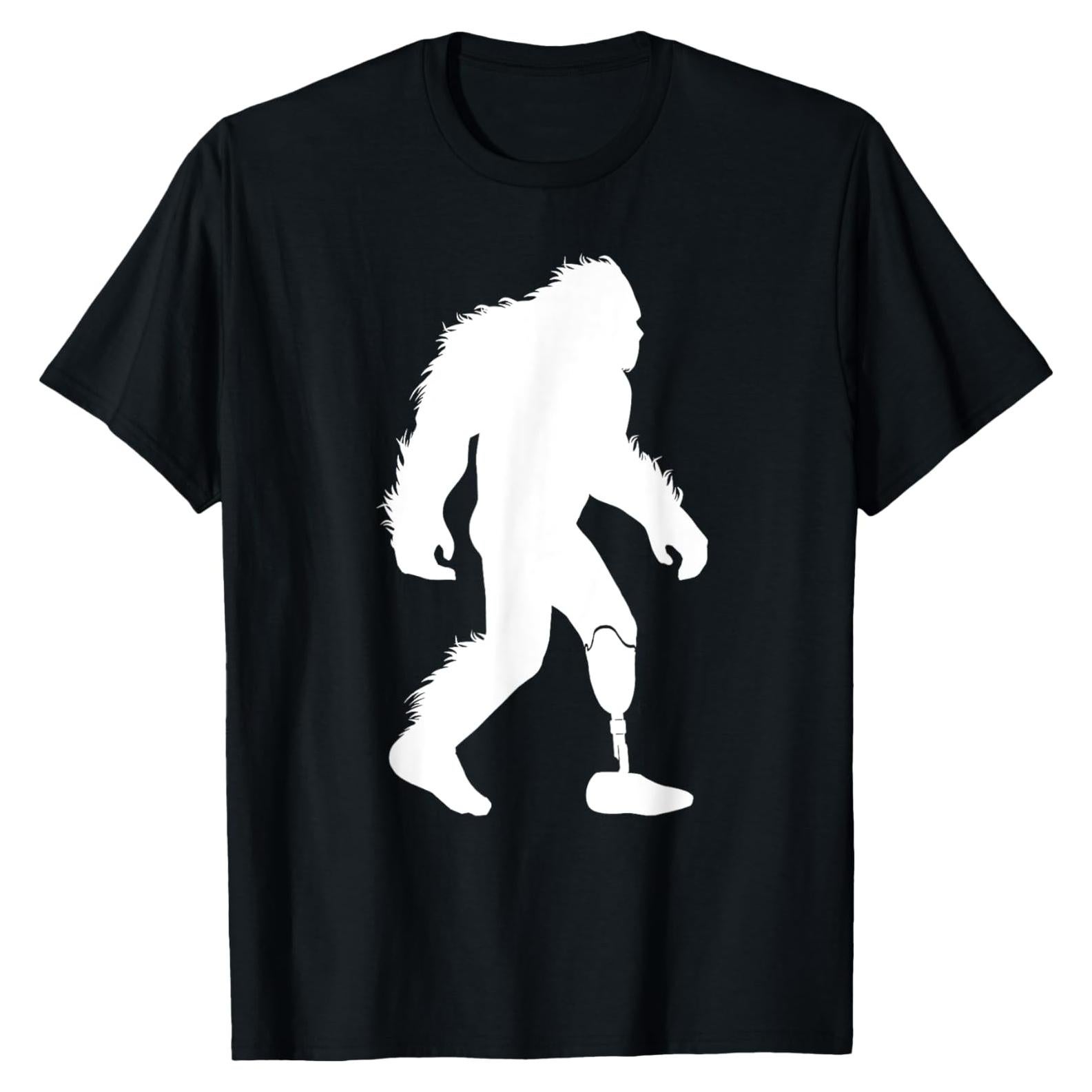 Camiseta Sasquatch Amputado con Pierna Prostética para Hombres