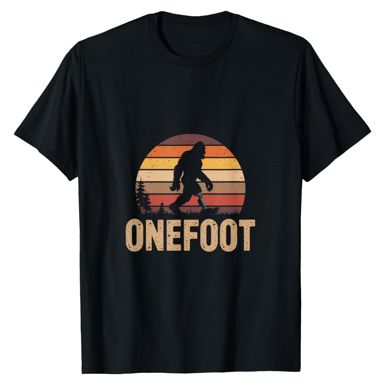 Camiseta de Recuperación para Amputados Onefoot - Negro