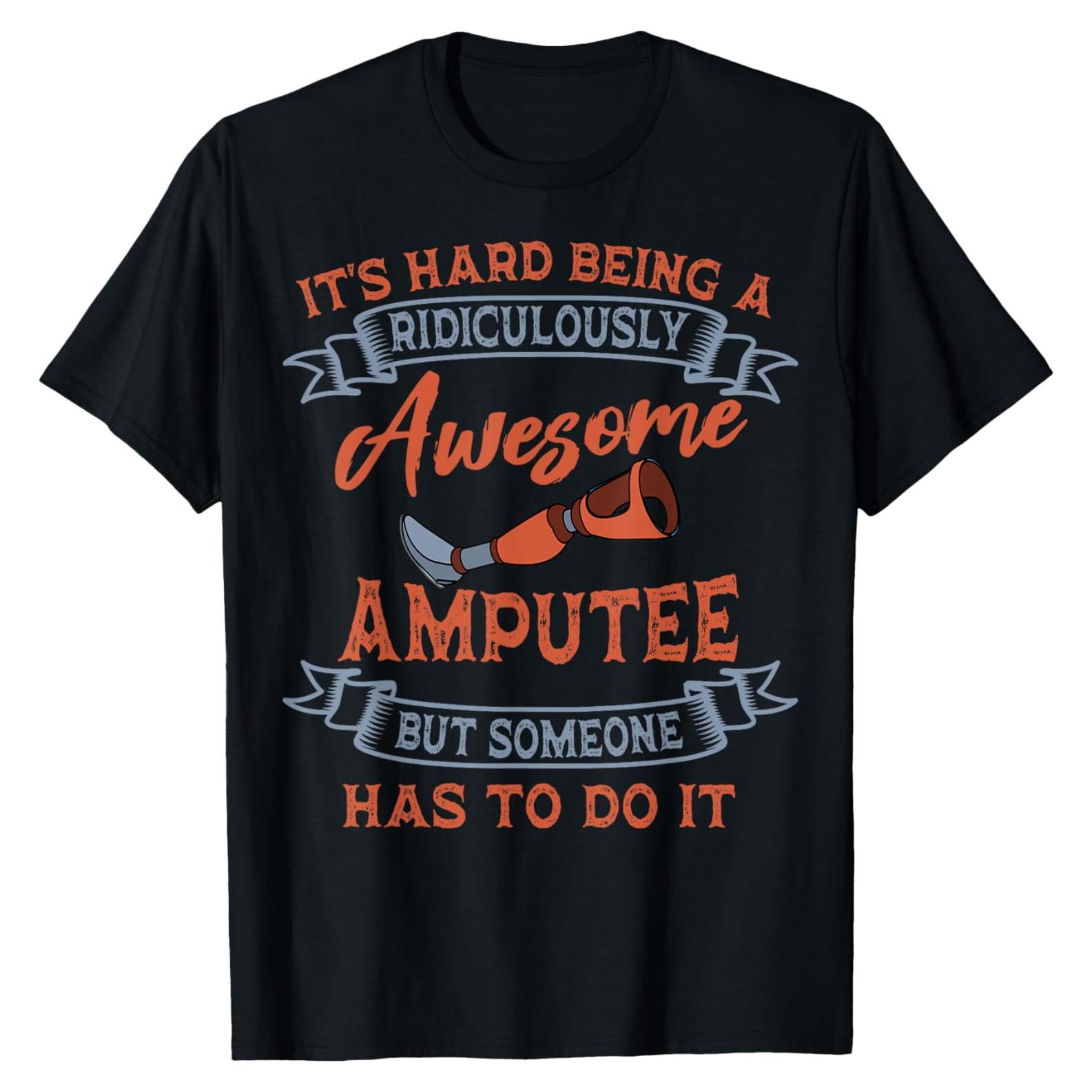 Camiseta de Cirugía para Amputados - Ropa de Cirugía - Negro