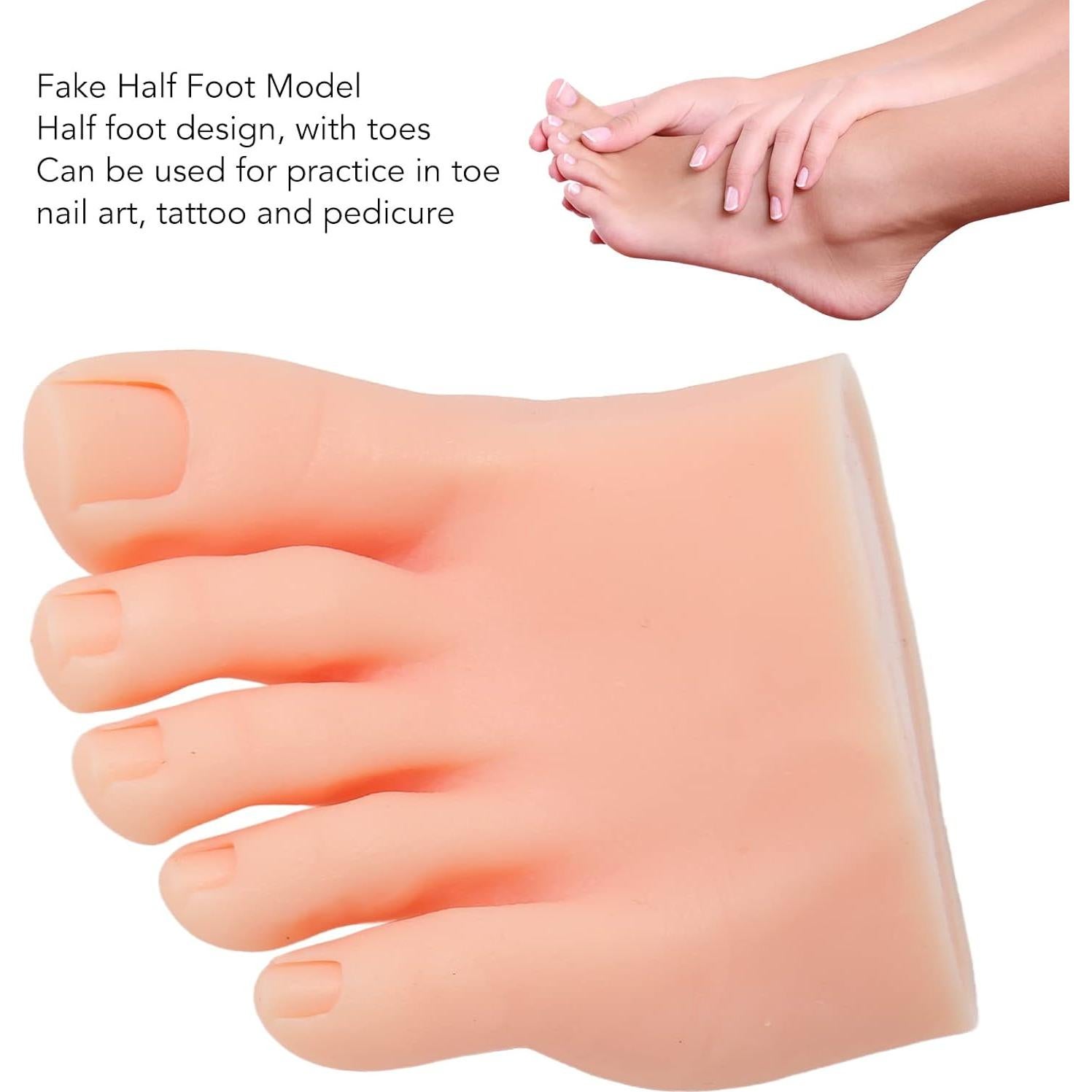 Modelo de Pie Falso Diydeg de Silicona Suave para Uñas