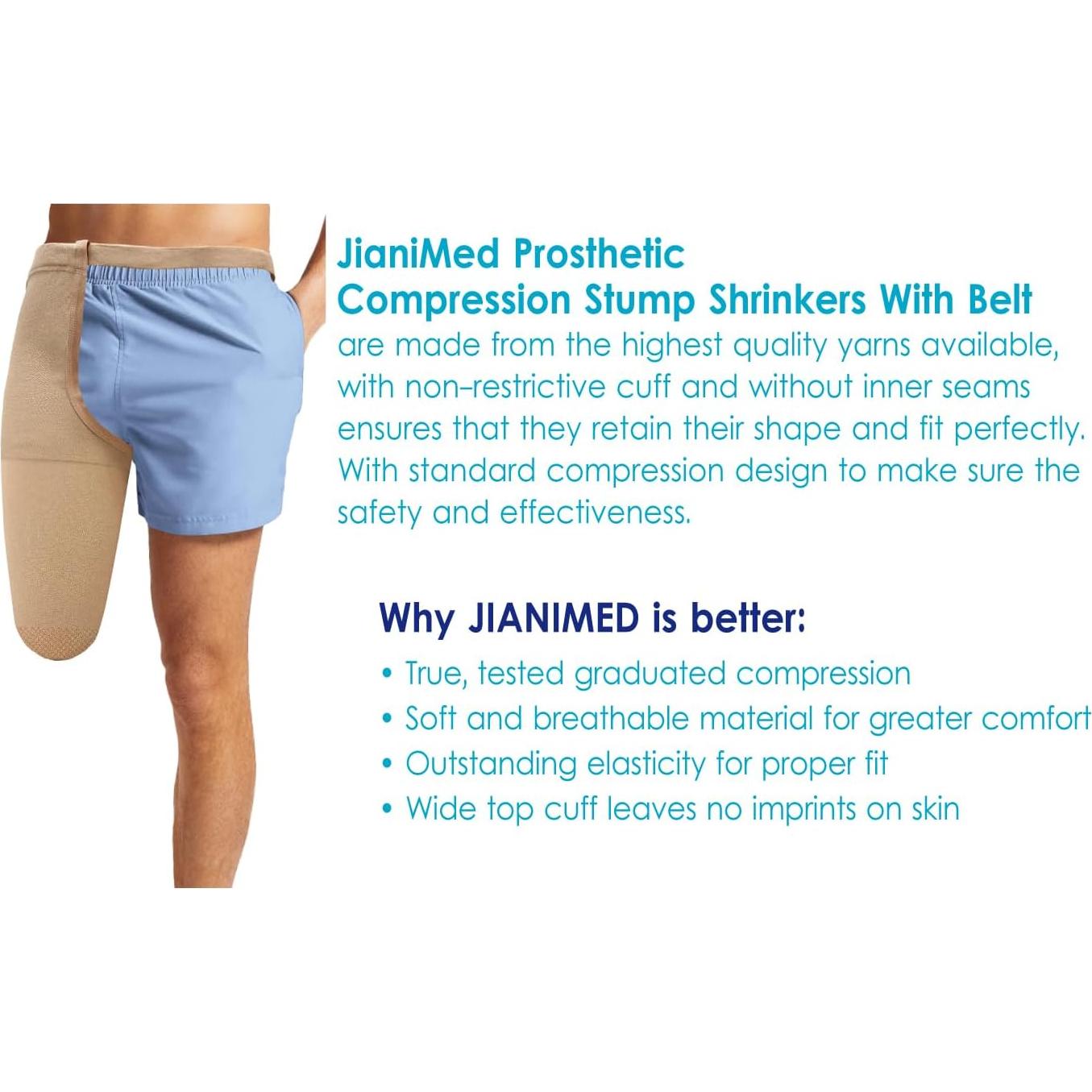 Reductores de muñón protésico JianiMed M 35cm compresión 20-30 mmHg