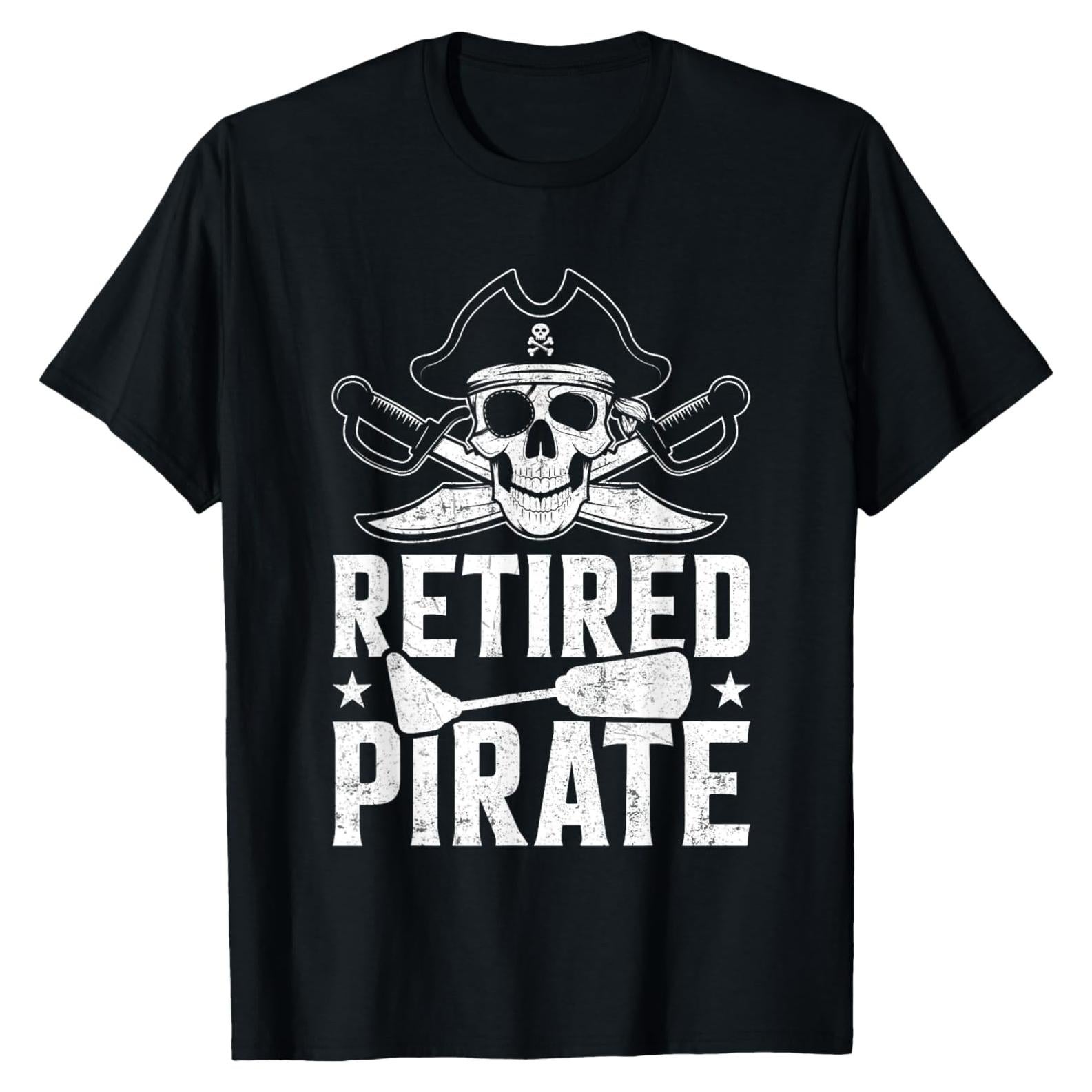 Camiseta Unisex de Pirata Retirado para Amputados - Negro - Pequeño
