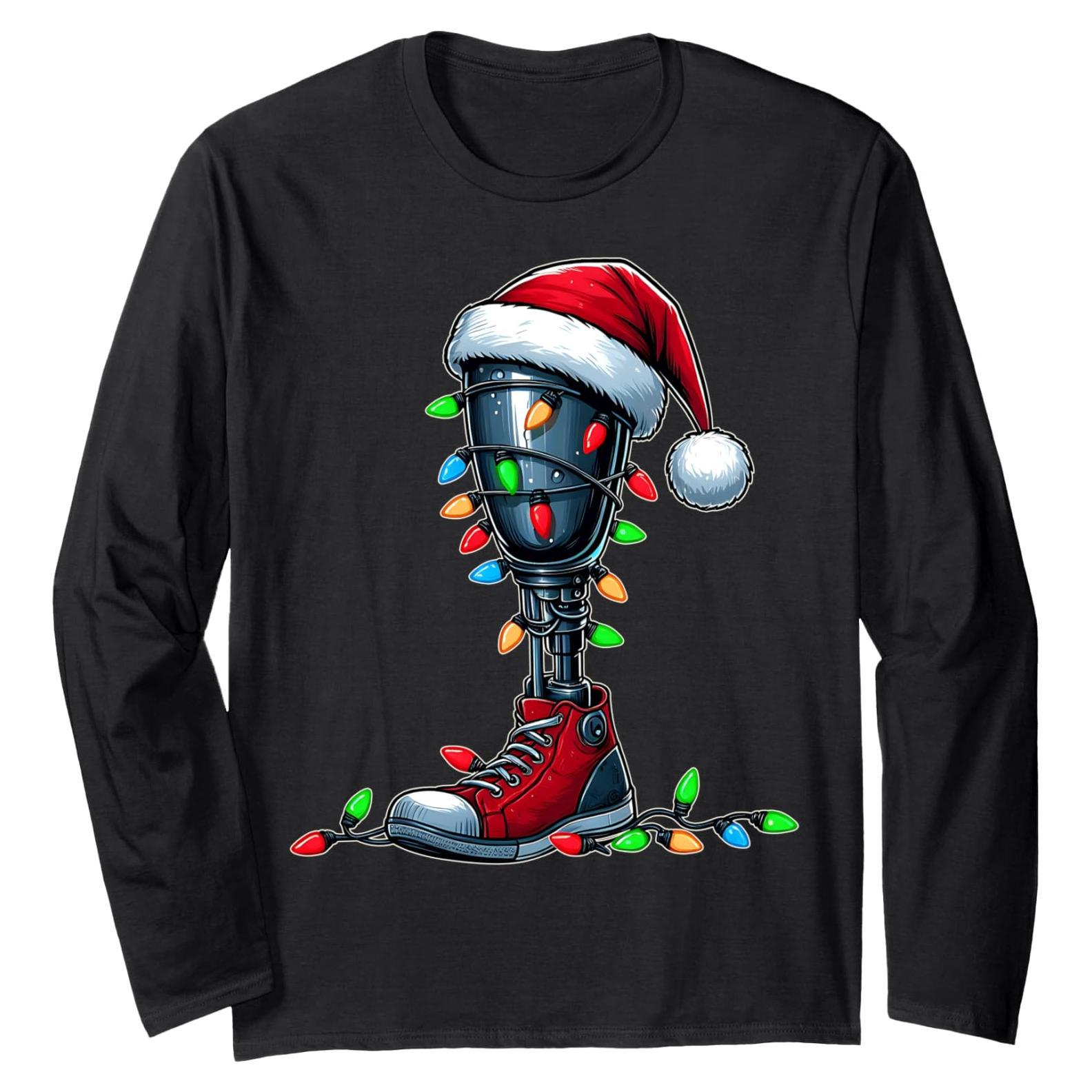 Camiseta de Navidad para Amputados con Prótesis - Unisex
