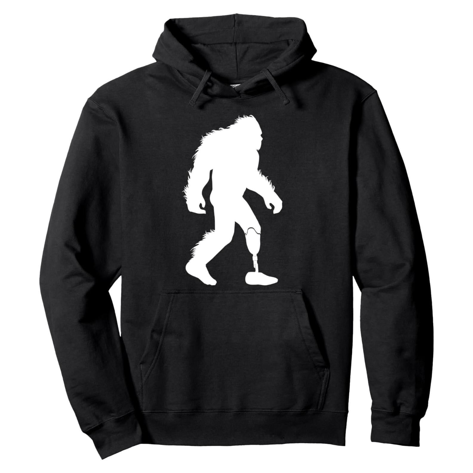 Sudadera con capucha Bigfoot amputación pierna protésica