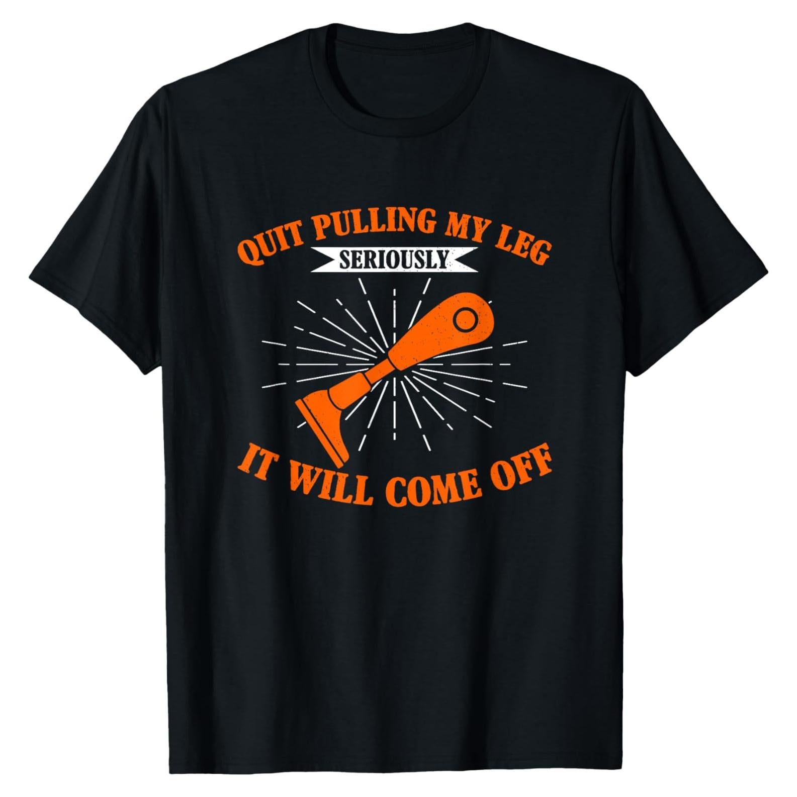 Camiseta de Disfraz para Amputados - Regalos de Amputados - Negro