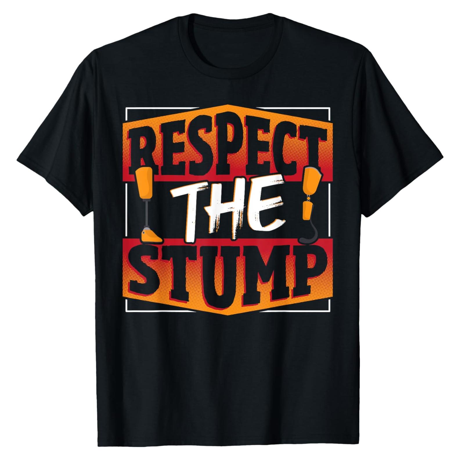 Camiseta Divertida para Amputados de Pierna - Negra - Pequeña