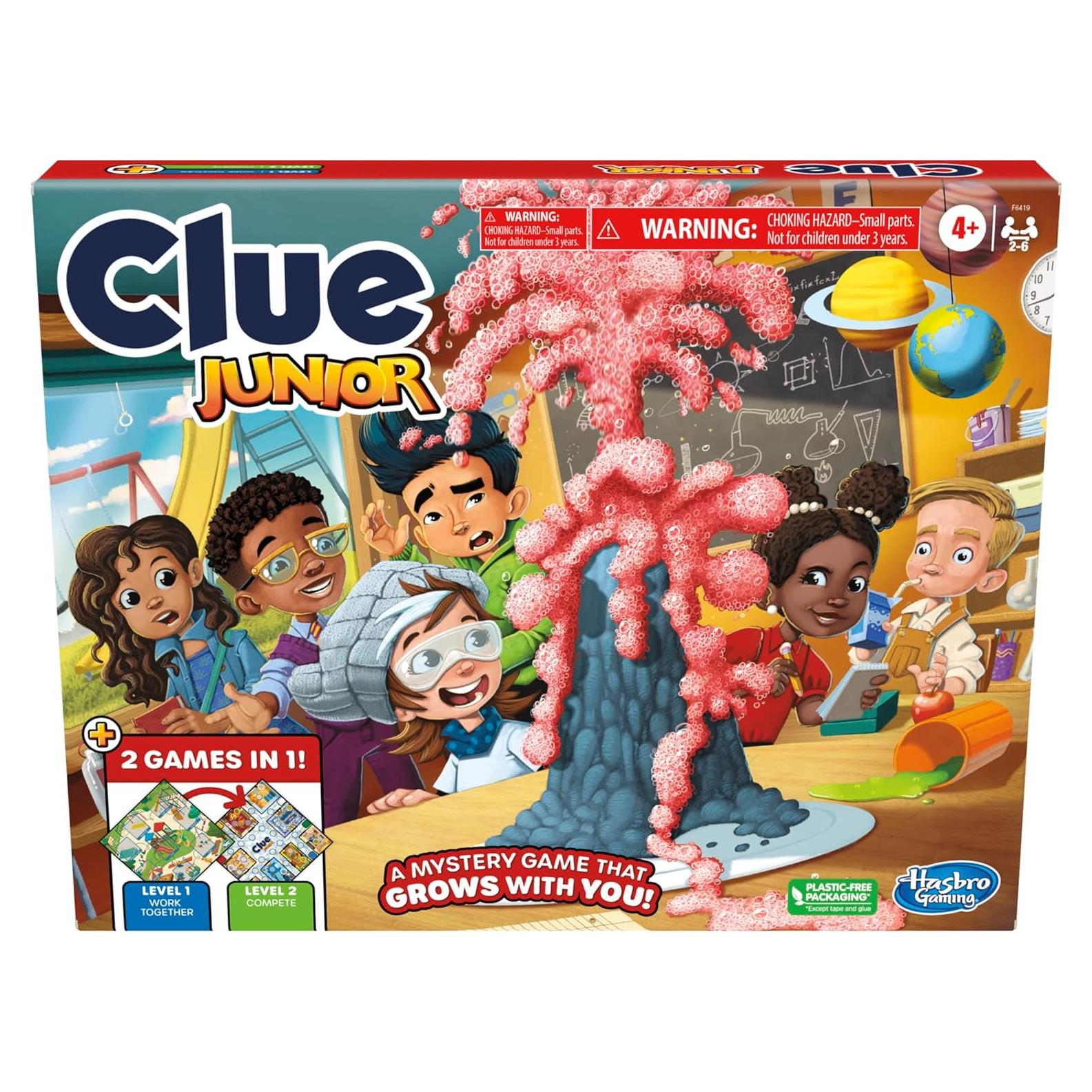 Juego de Mesa Clue Junior Hasbro | 2 Juegos en 1 para Niños