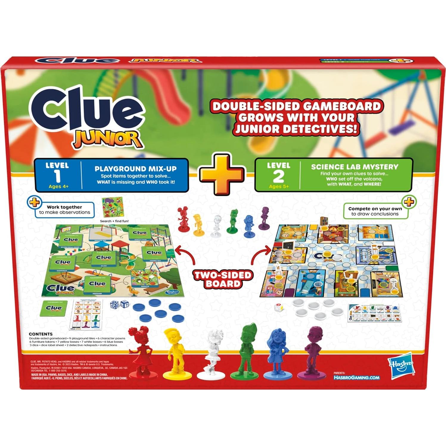 Juego de Mesa Clue Junior Hasbro | 2 Juegos en 1 para Niños
