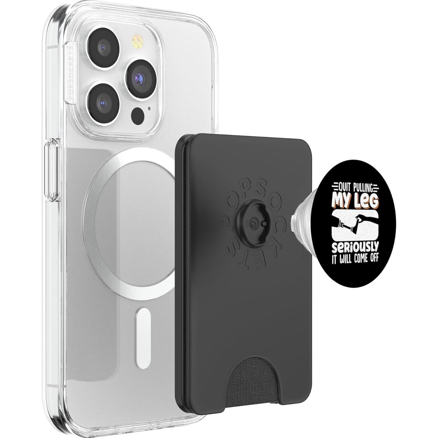 PopWallet Magnético PopSockets para MagSafe - Negro