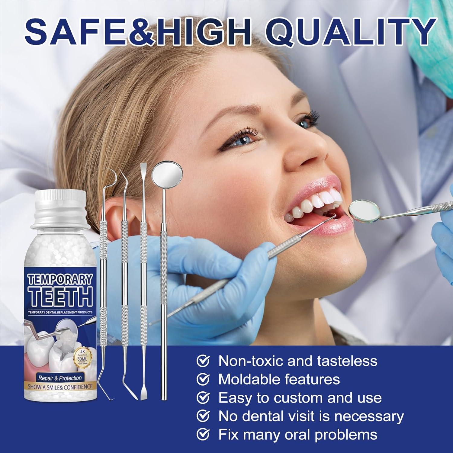 Kit de Reparación Dental WALEJUC con 30ml y 4 Herramientas