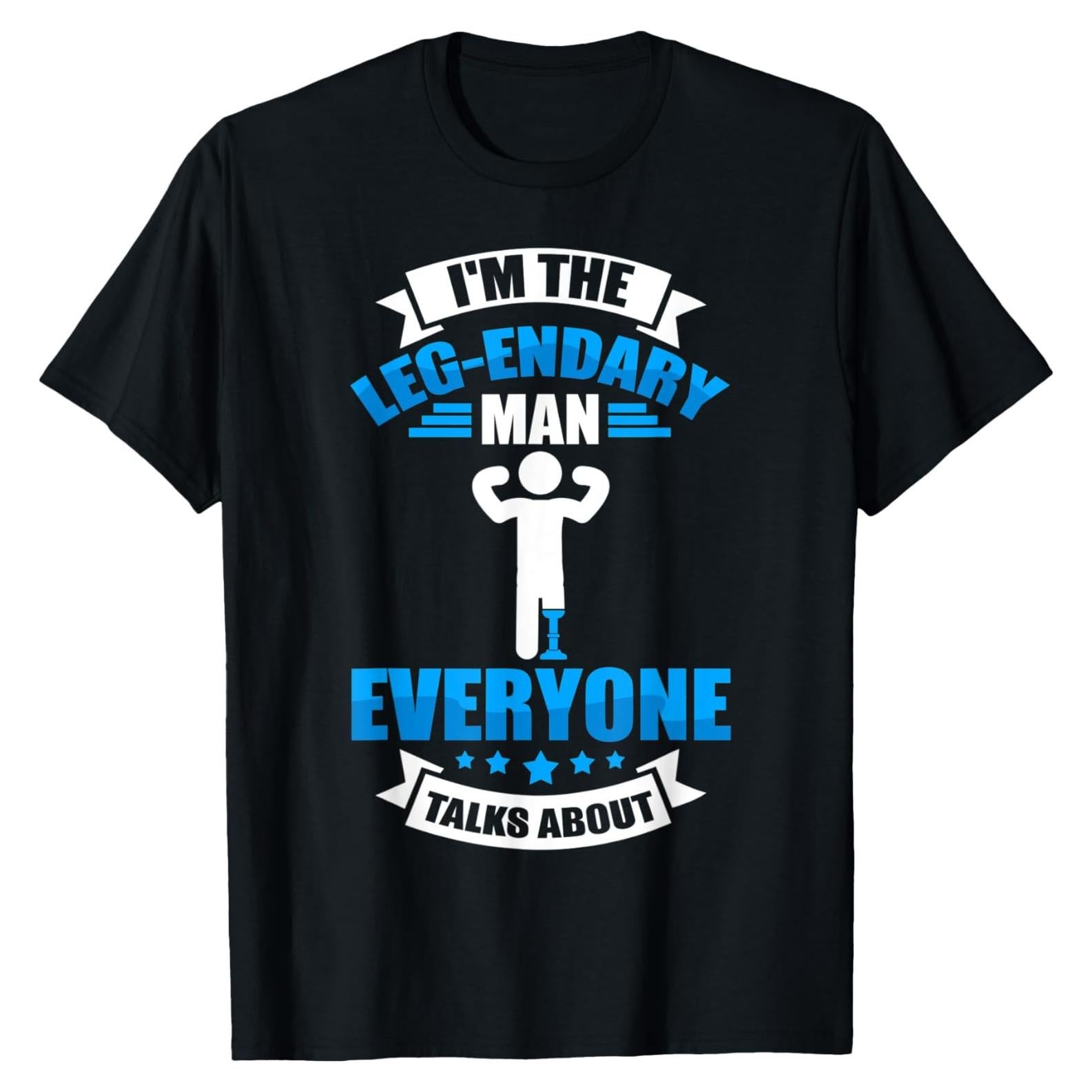Camiseta para Hombres con Diseño de Prótesis de Pierna