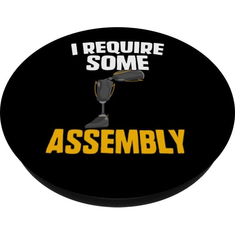 PopSockets Prótese de Pierna Amputado Estándar Negro