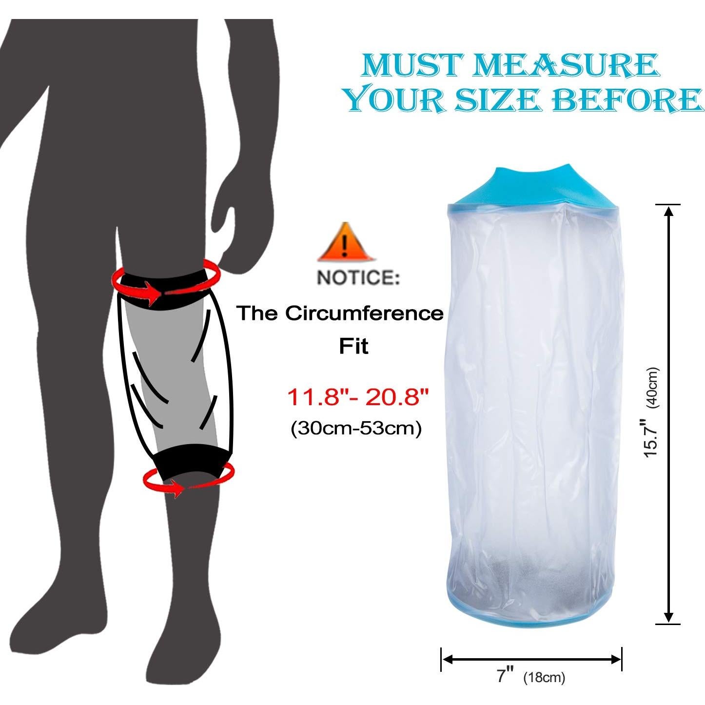 Cubierta de Yeso para Rodilla Asunby Impermeable 30-53 cm