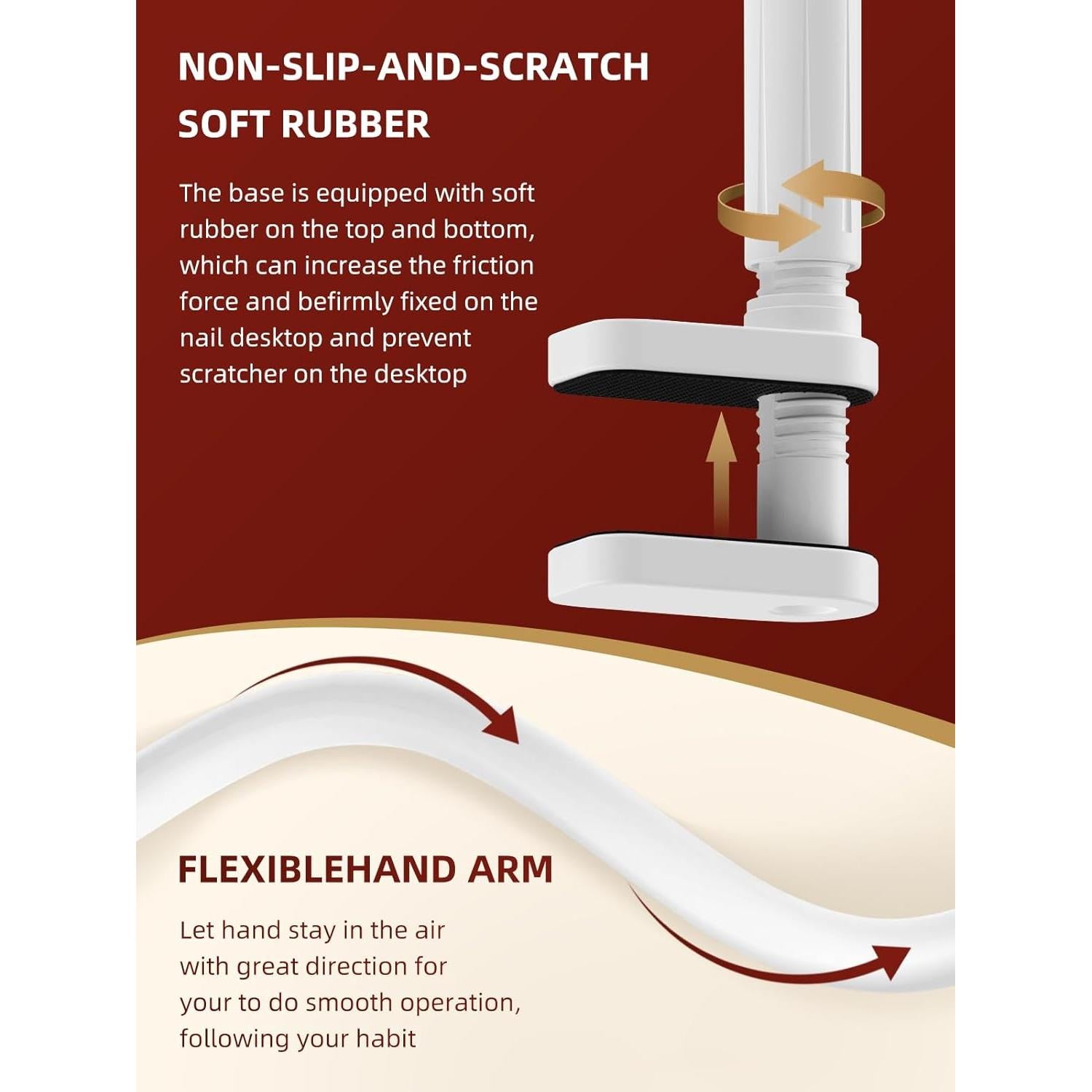 Mano de Práctica para Uñas Acrílicas NIQZOPA Flexible