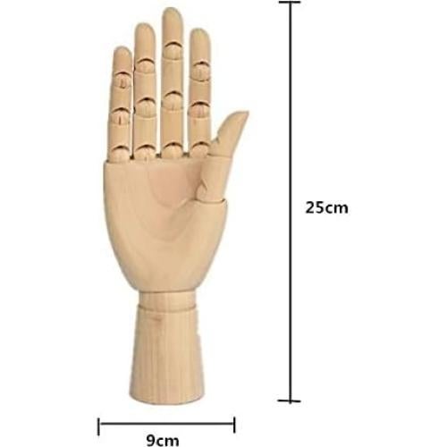Maniquí Articulado de Madera TAPBULL 25,4 cm Mano Izquierda