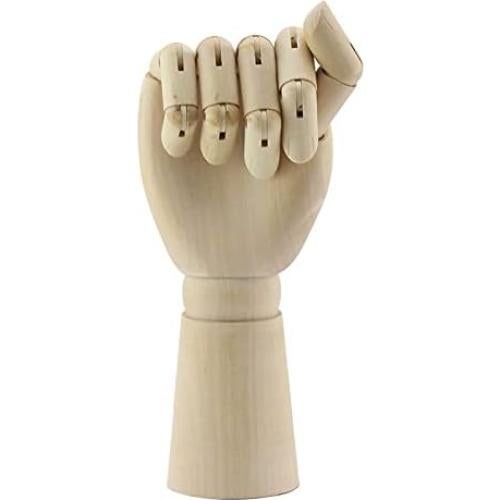 Maniquí Articulado de Madera TAPBULL 25,4 cm Mano Izquierda