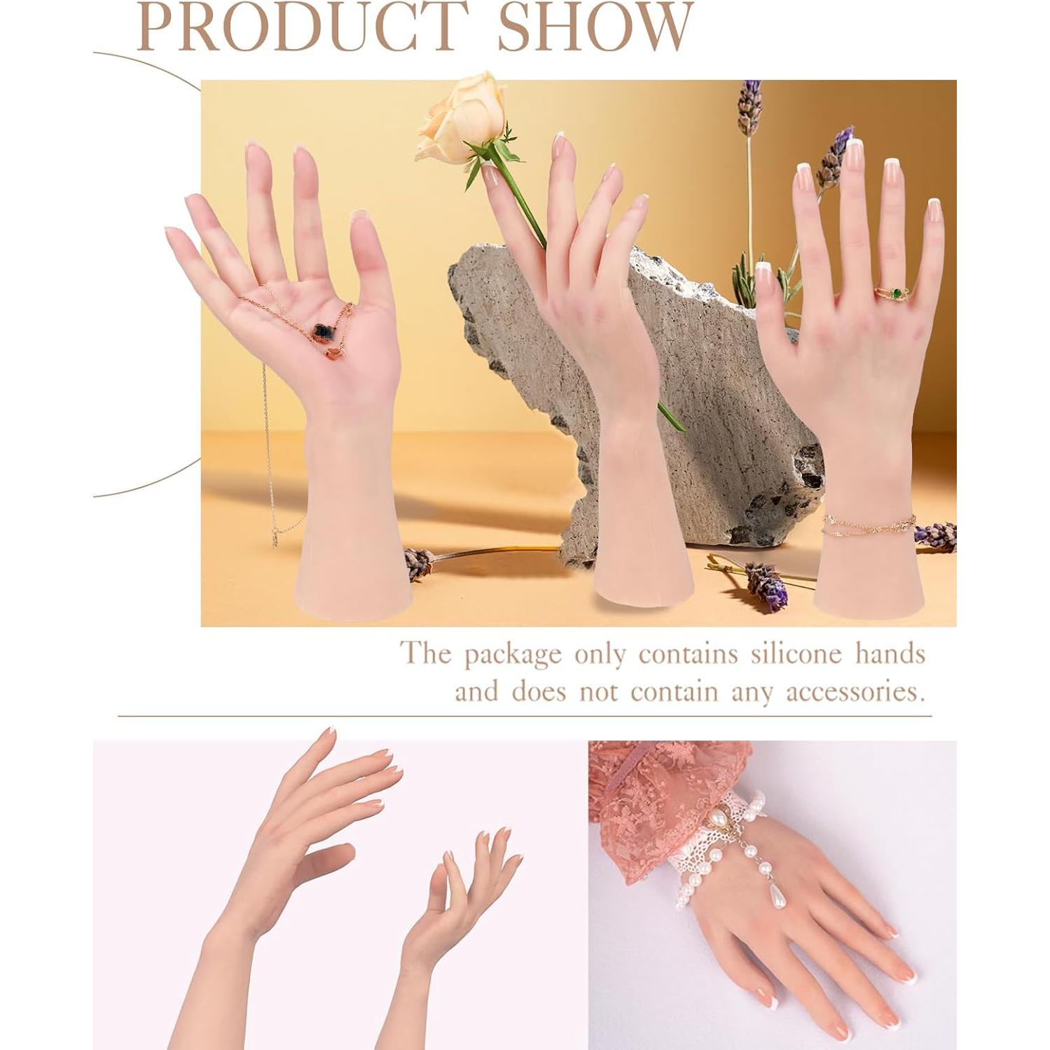 Mano Femenina de Silicona KUMIHO Realista con Esqueleto