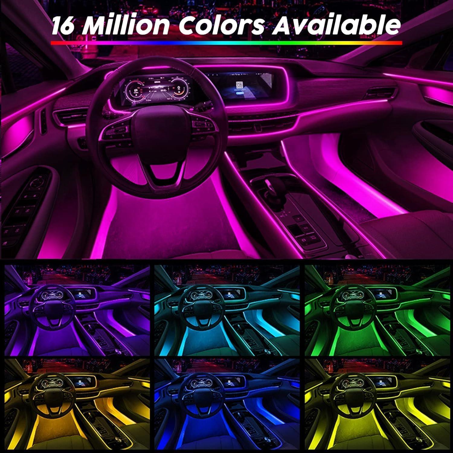 Luces LED para Carro SAMGCHI 6m RGB Control Remoto APP
