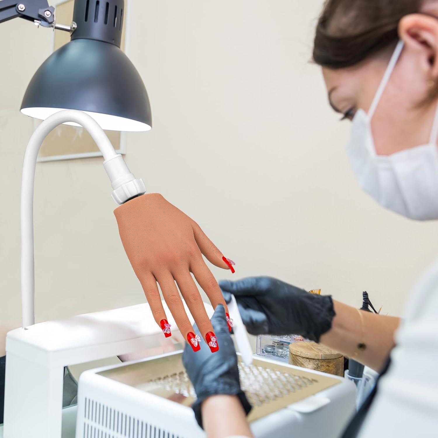 Mano de Práctica de Silicona IMENE para Uñas Acrílicas