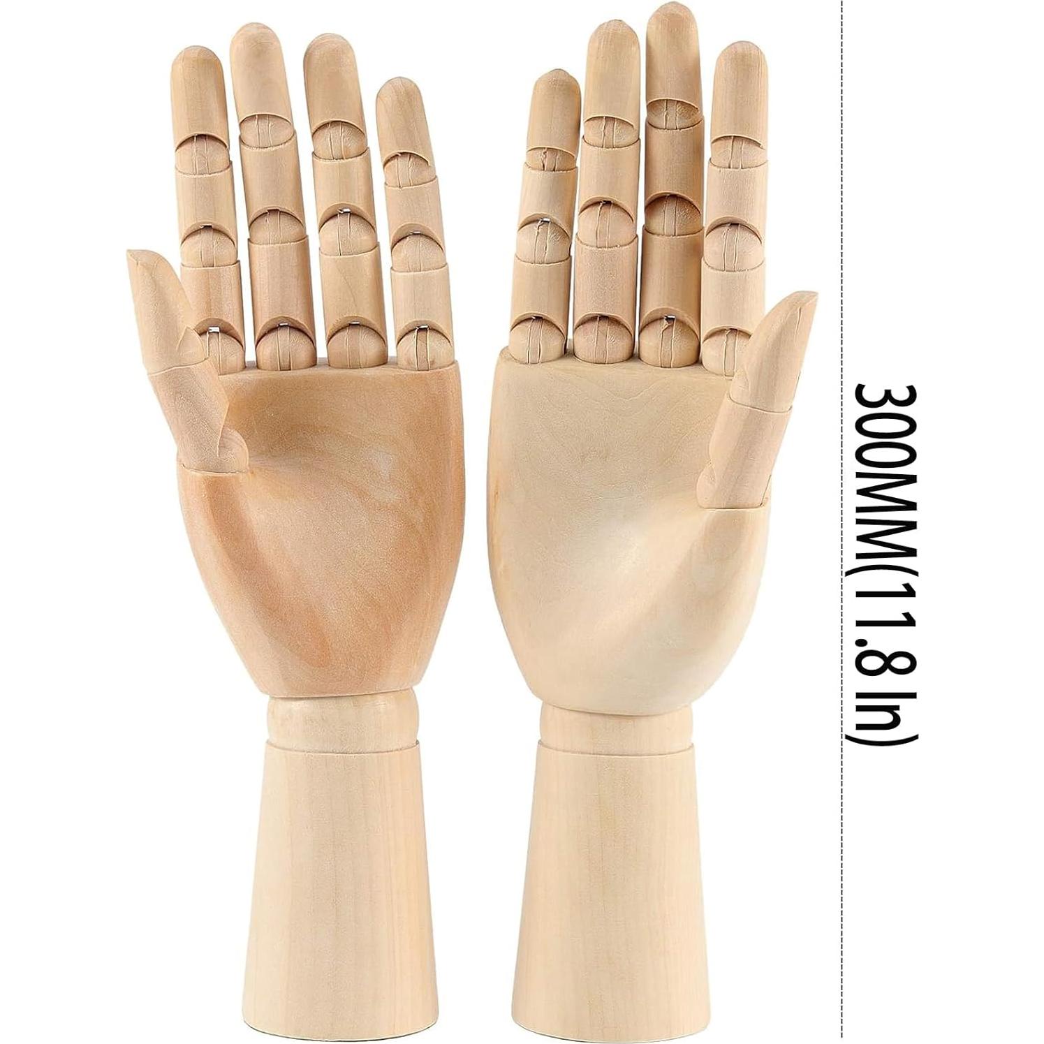 Mano de Madera Flexible ZEONHAK 30x10 cm - 4 Piezas