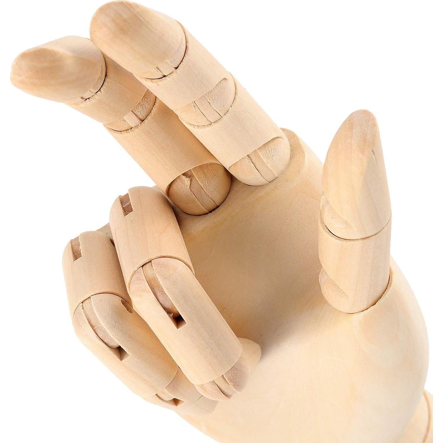 Mano de Madera Flexible ZEONHAK 30x10 cm - 4 Piezas