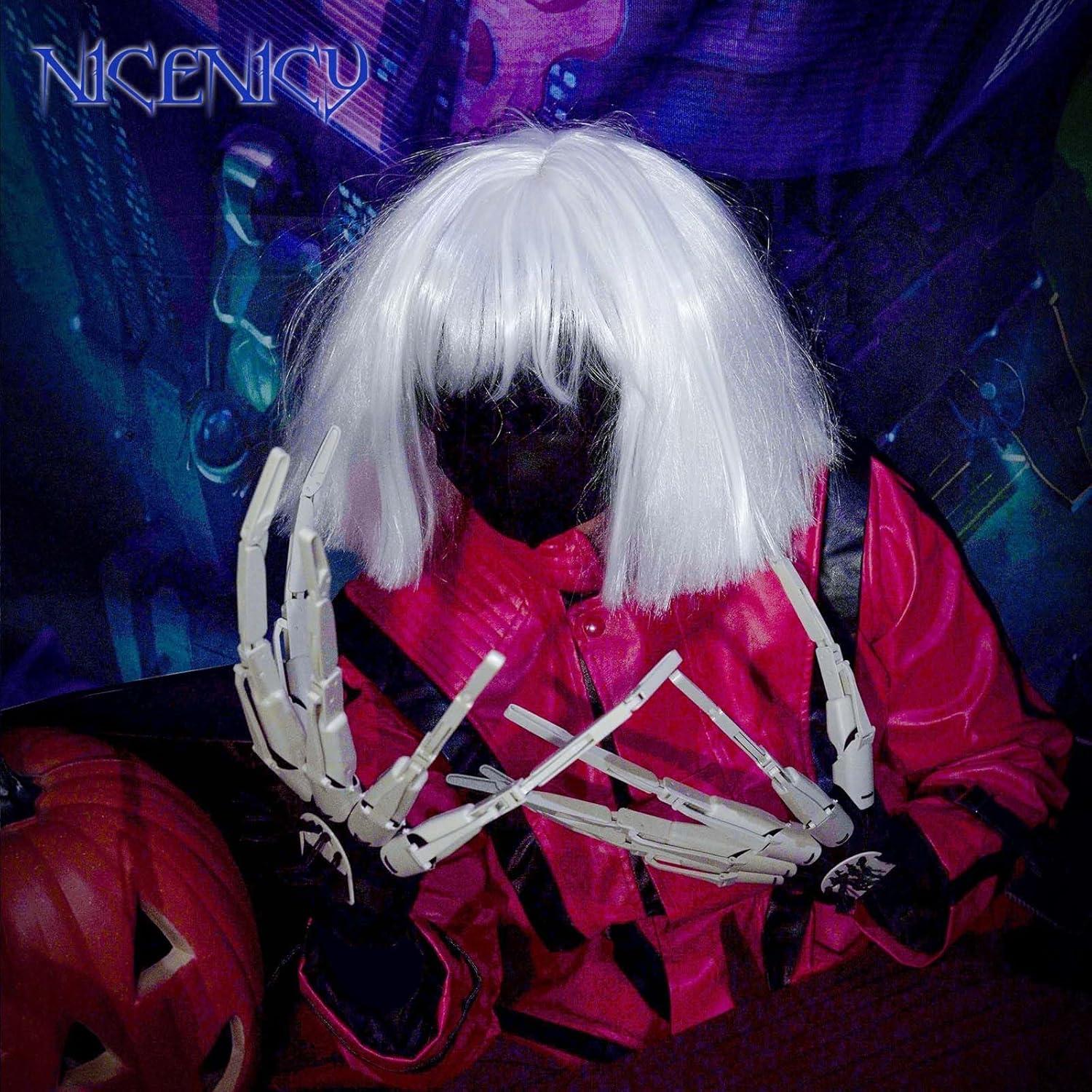 Extensiones de Dedos Articulados Halloween NICENICY con Guantes