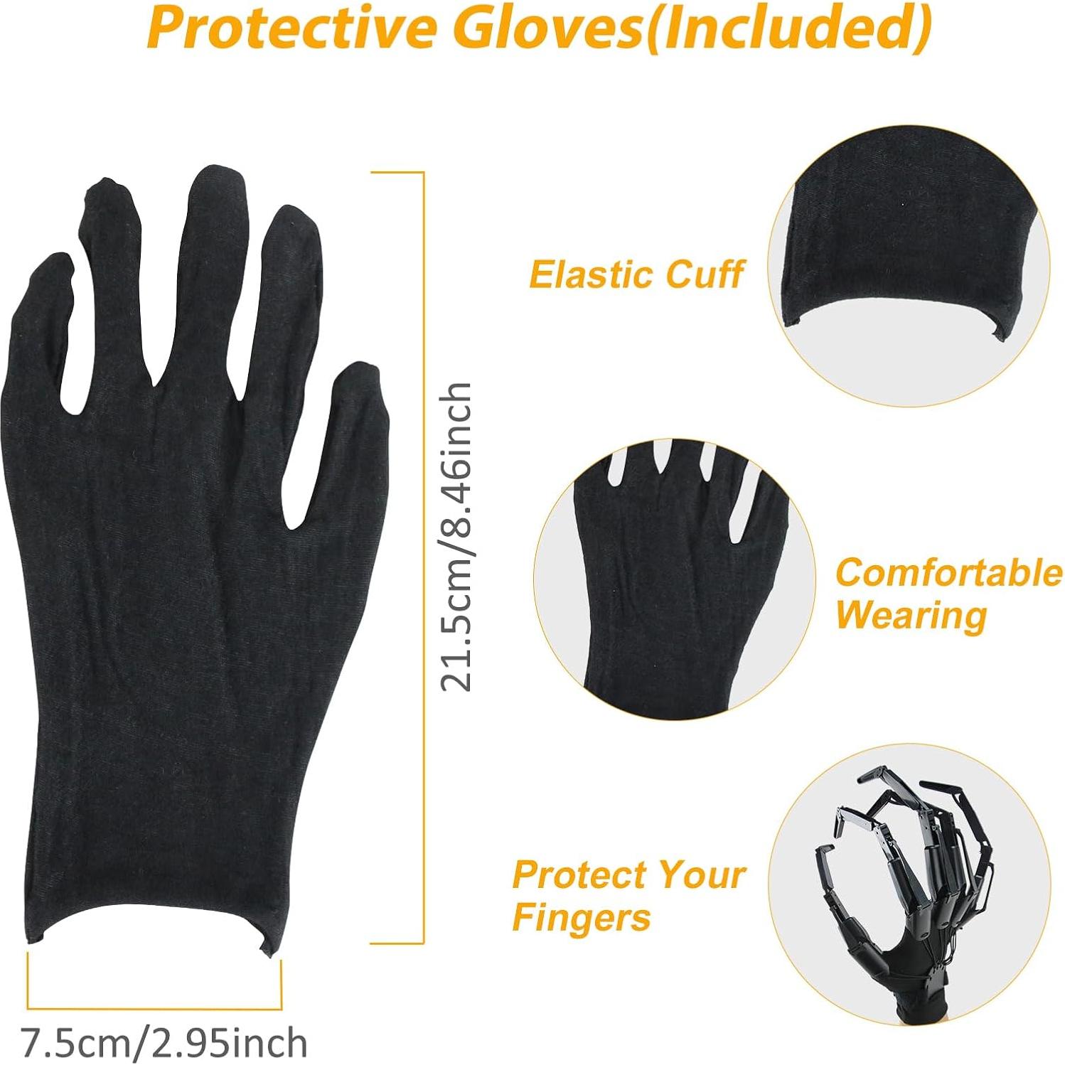 Extensiones de Dedos Articulados Halloween NICENICY con Guantes