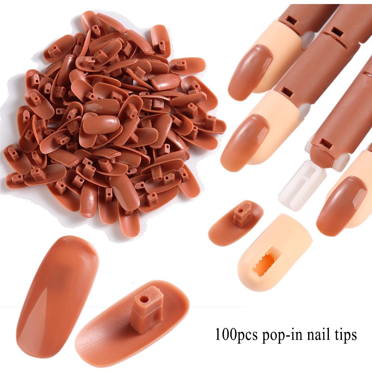 Mano de práctica ajustable Sotong con 200 tips para uñas