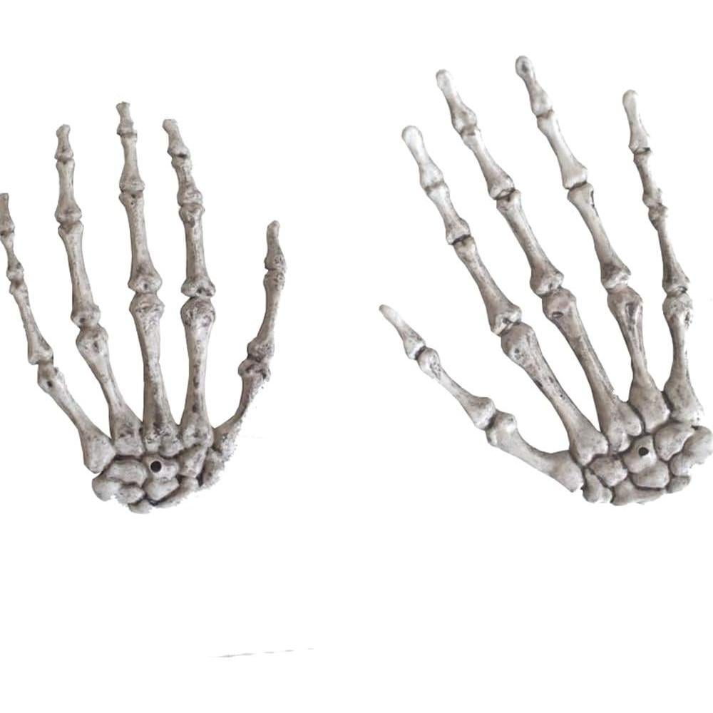 Manos Esqueléticas de Halloween XONOR - 1 Par de Plástico