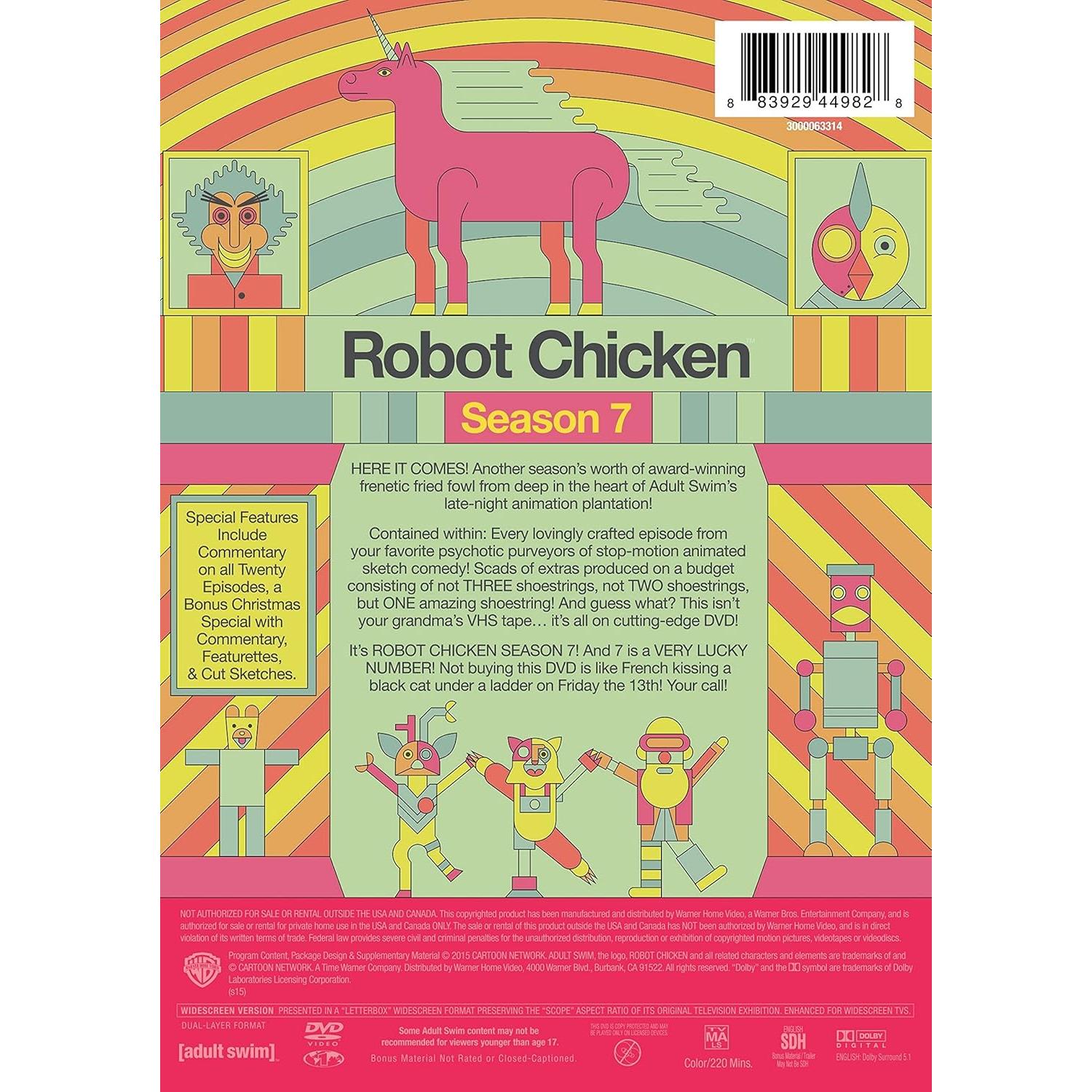 Robot Chicken Temporada 7 DVD Warner 2 Discos Animación
