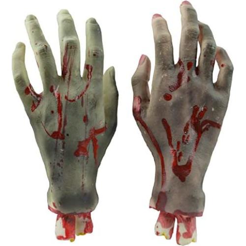 Manos y Pies Falsos de Halloween Vocoliday - 1 Par