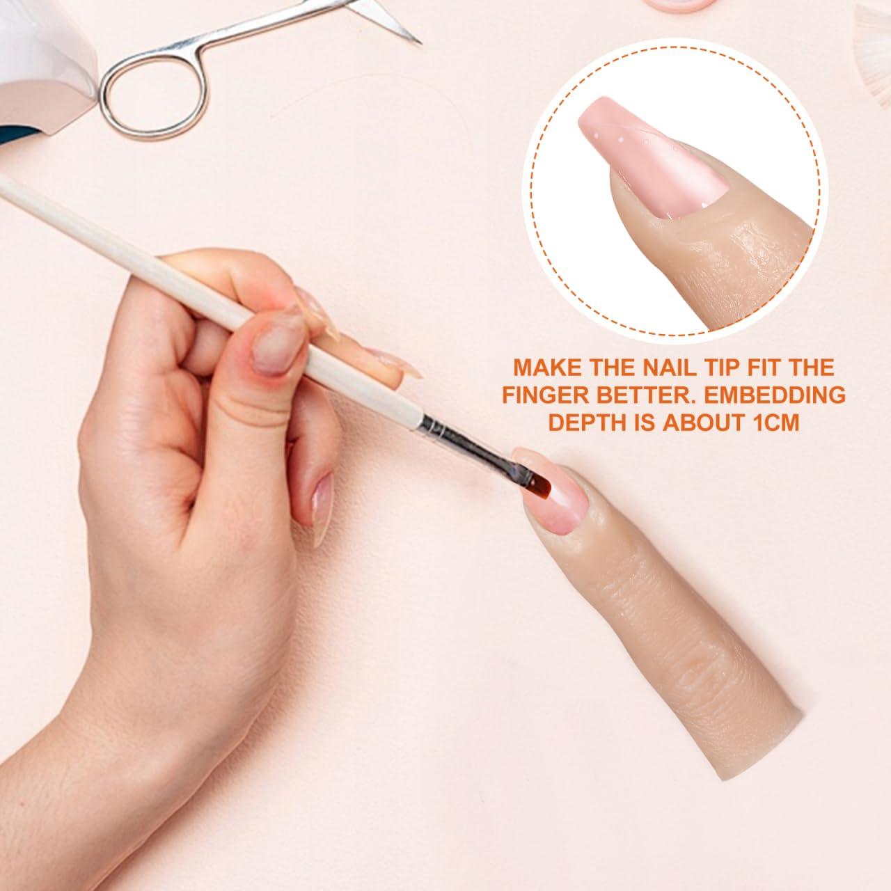 Modelos de dedos de silicona Balacoo para arte de uñas